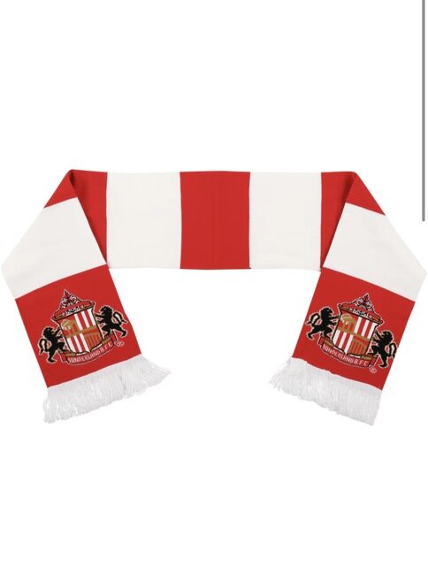 Sunderland Bar Scarf - Red/White - Unisex