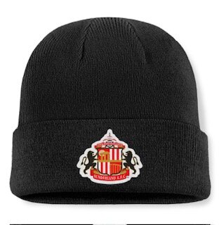 SUNDERLAND PRIMARY LOGO CORE CUFFED BEANIE - BLACK - UNISEX