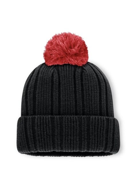 Sunderland Runway Cuff Pom Beanie - Black - Unisex Thumbnail