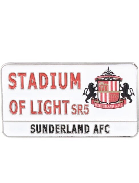 Sunderland Street Sign Badge